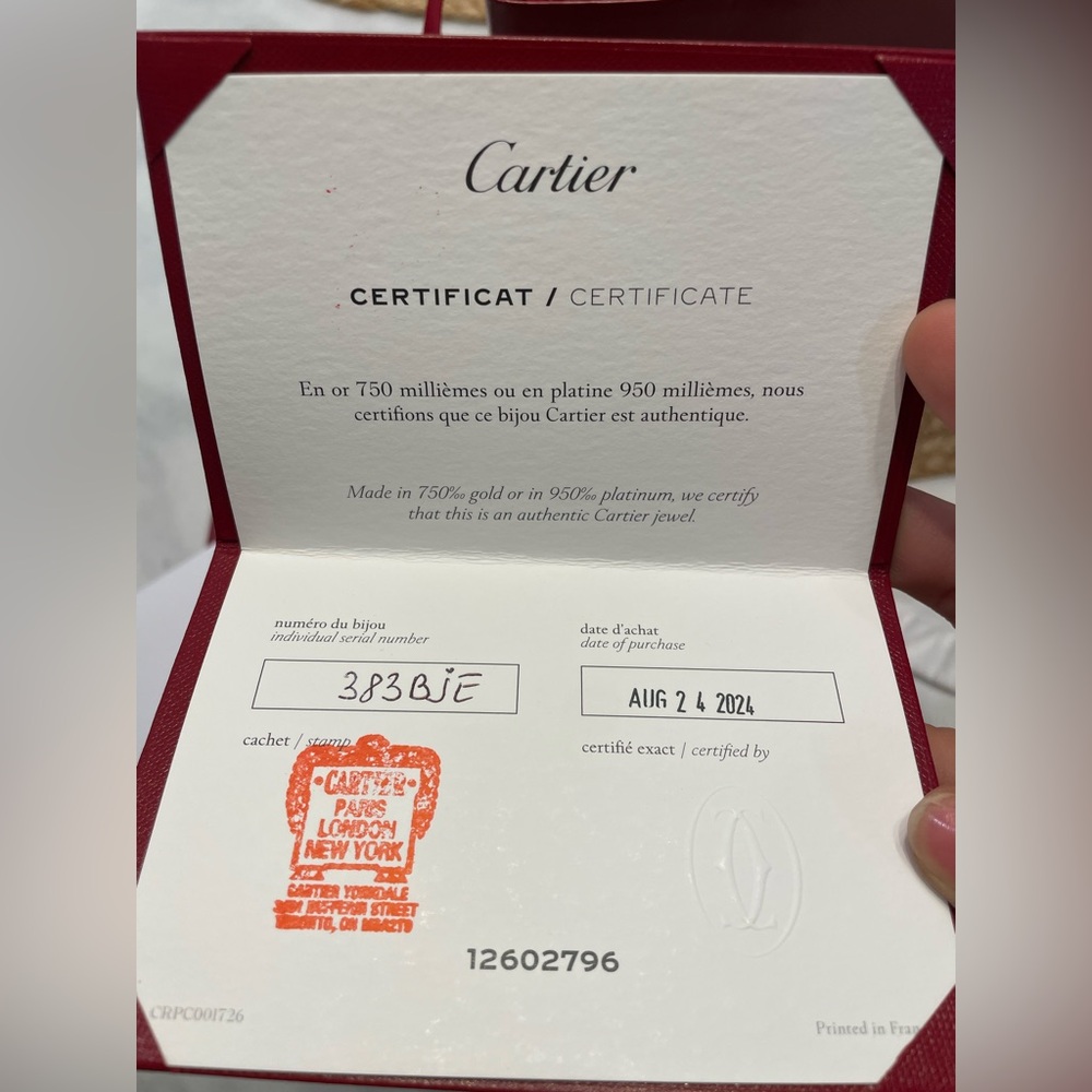 Cartier d'Amour Necklace Small Model (SM) Yellow Gold Diamond - NIB - Picture 2 of 13